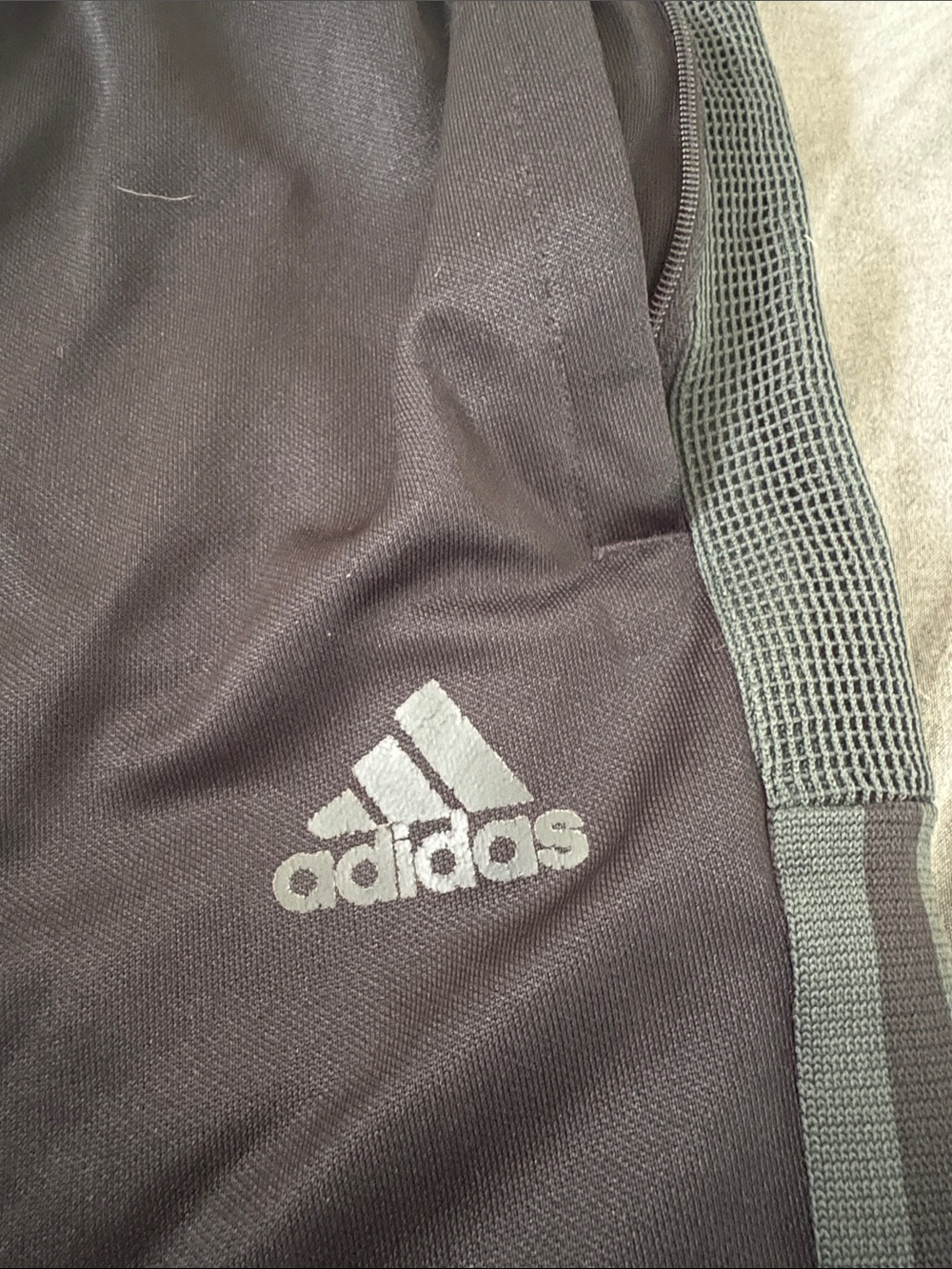 adidas Black Joggers with Dark Gray Accent Stripes - Picture 3 of 6